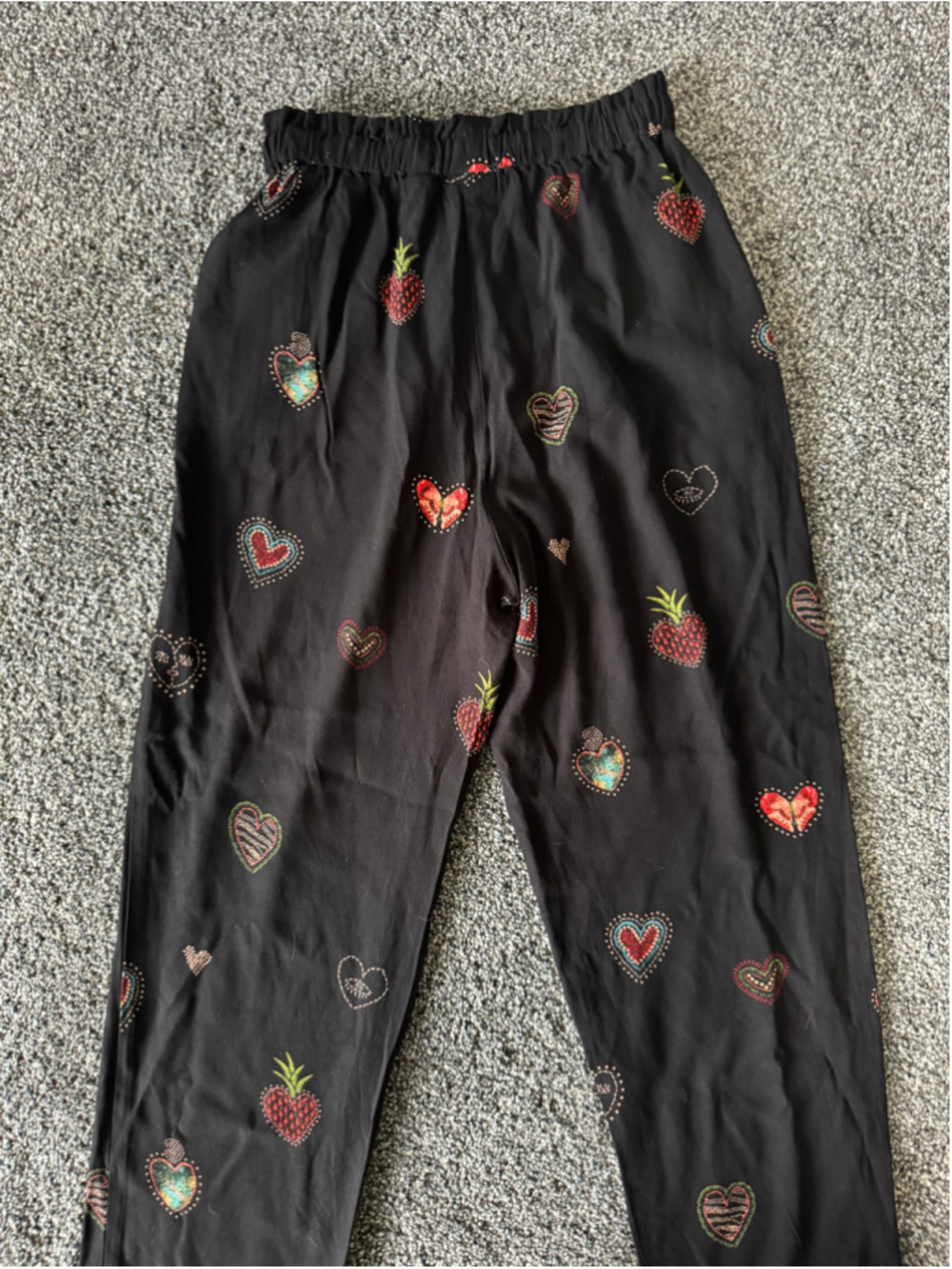 Women's Farm Rio Benicia Wide-Leg Trousers Black Printed Size XS - Picture 11 of 14